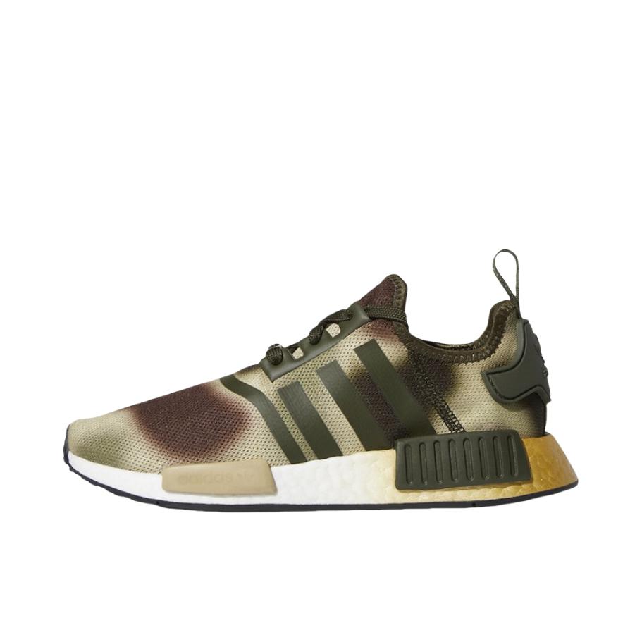 推荐商品：adidas Originals NMD R1 BOOST 织物 轻便透气 缓震 低帮 运动休闲鞋 Star Wars联名/棕色/绿色