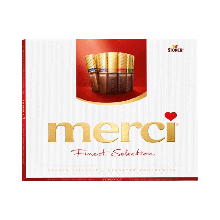 推荐商品：merci 牛奶巧克力 盒装
