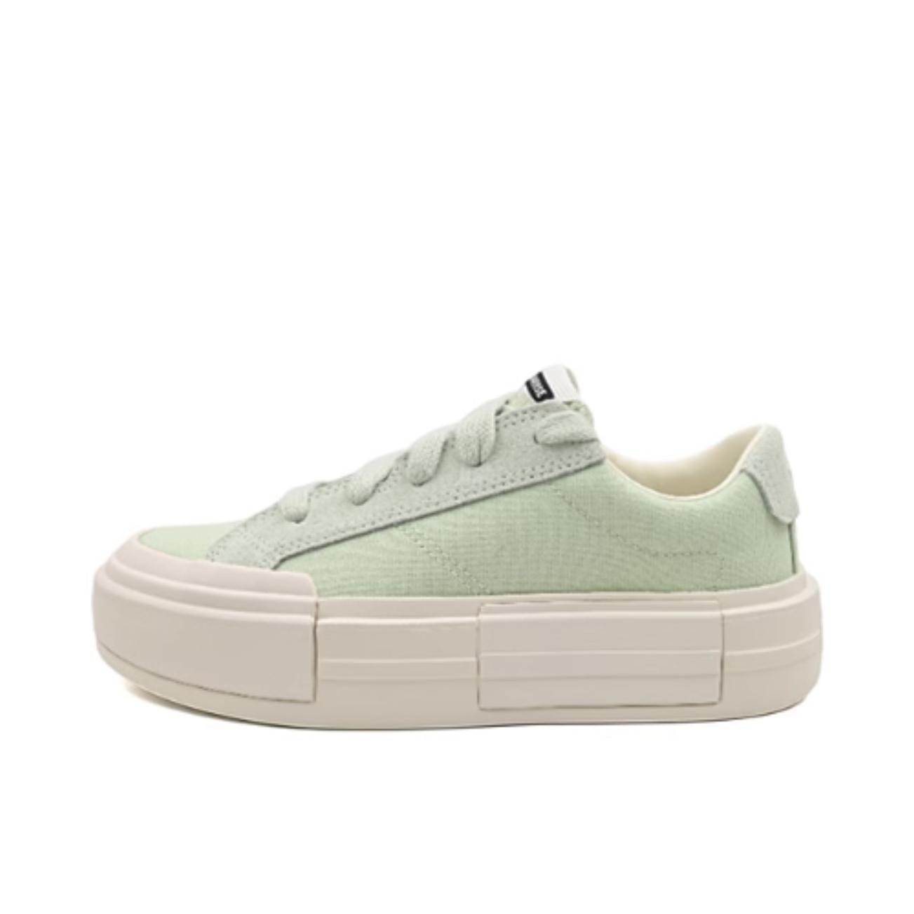 推荐商品：Converse/匡威 All Star Cruise 帆布鞋 增高舒适简约防滑耐磨低帮圆头支撑 女款/绿色