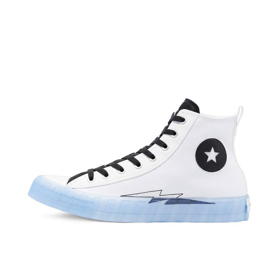 推荐商品：Converse/匡威 Chuck Taylor All Star 帆布鞋 常青款轻便防滑耐磨百搭复古圆头减震贴合高帮 black ice not a联名/白色/黑色