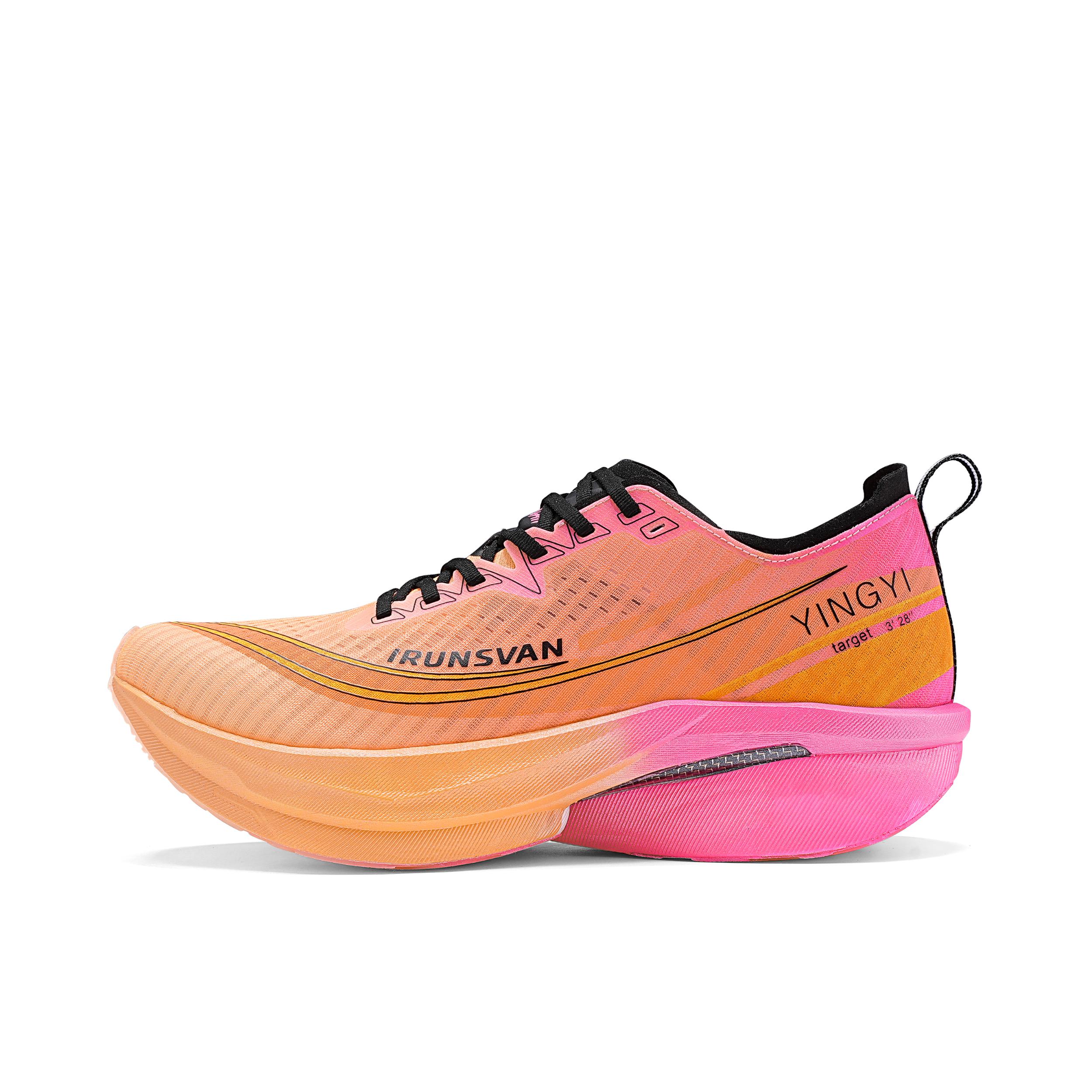 推荐商品：艾跑者 影翼2.0 全掌碳板 助推 缓震回弹 透气 体测 训练 跑鞋 热带黄/橙风破浪/荧光魅红