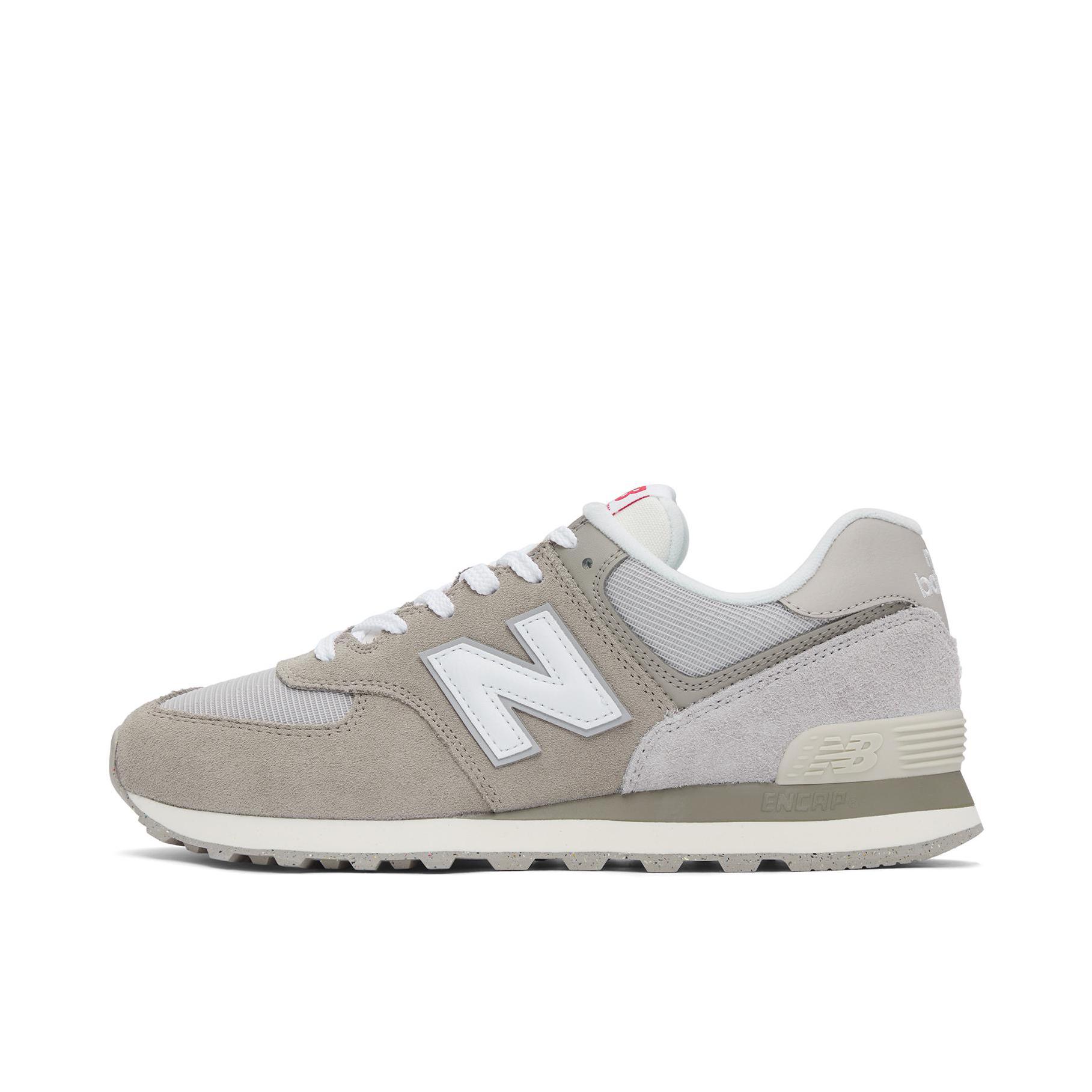 推荐商品：New Balance 574 运动休闲鞋 阿甘鞋 经典复古防滑耐磨缓震舒适透气时尚百搭轻便 卡其色/灰色