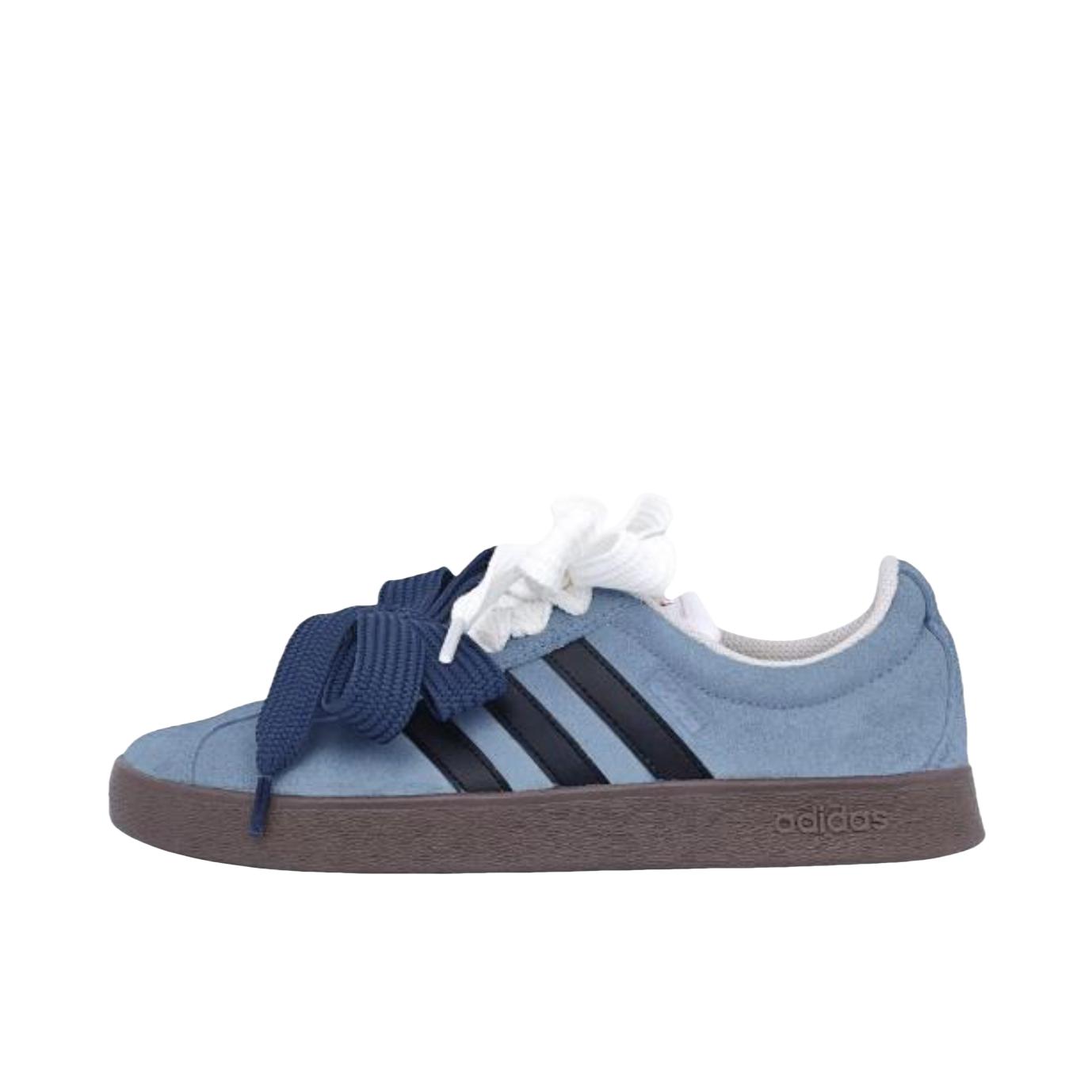 推荐商品：定制款 adidas neo Vl Court 板鞋 减震抗冲击性防水合成革甜酷美式包裹性 烟波蓝韵