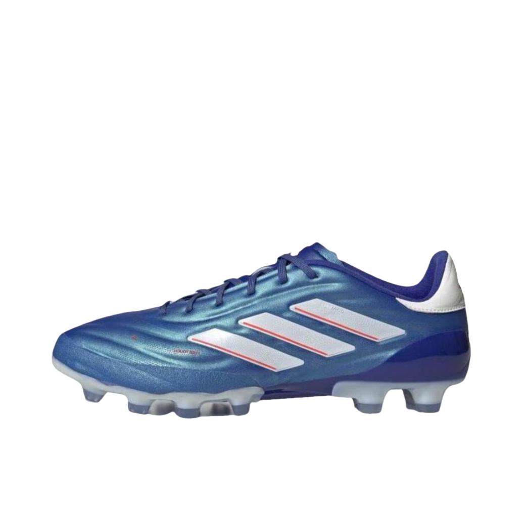 推荐商品：adidas Copa Pure 2.1 HG/AG 顶级 混钉 防滑 足球鞋 蓝色/红色/白色