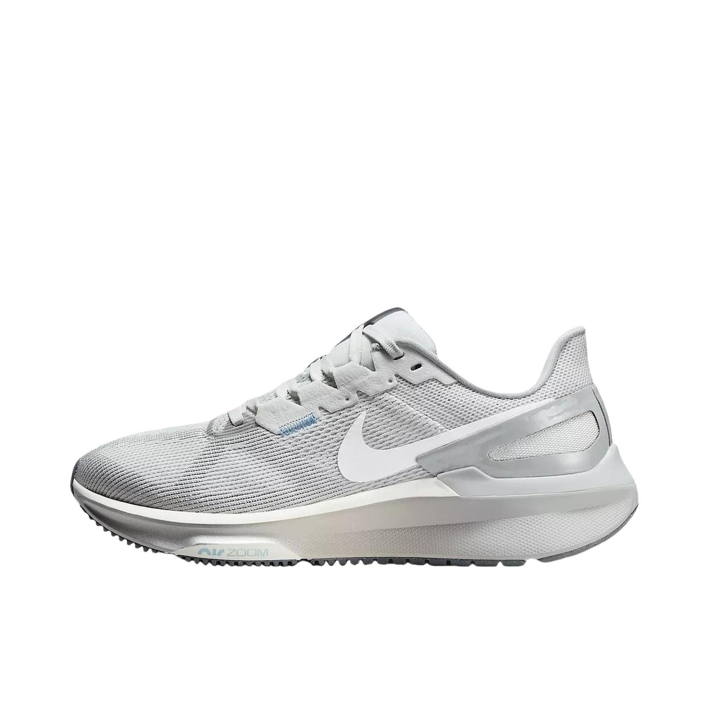 推荐商品：Nike Air Zoom Structure 25 跑鞋 公路减震织物支撑训练轻便 女款/灰色