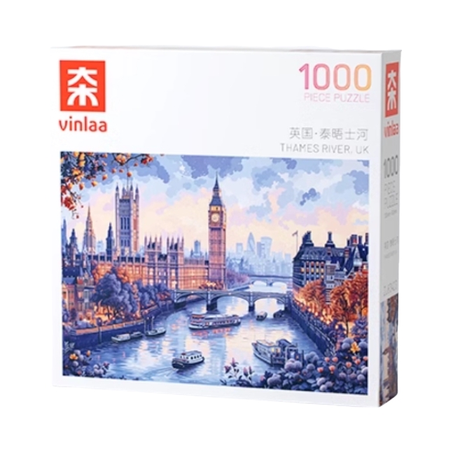 推荐商品：VINLAA/为㚓 英国·泰晤士河 拼图
