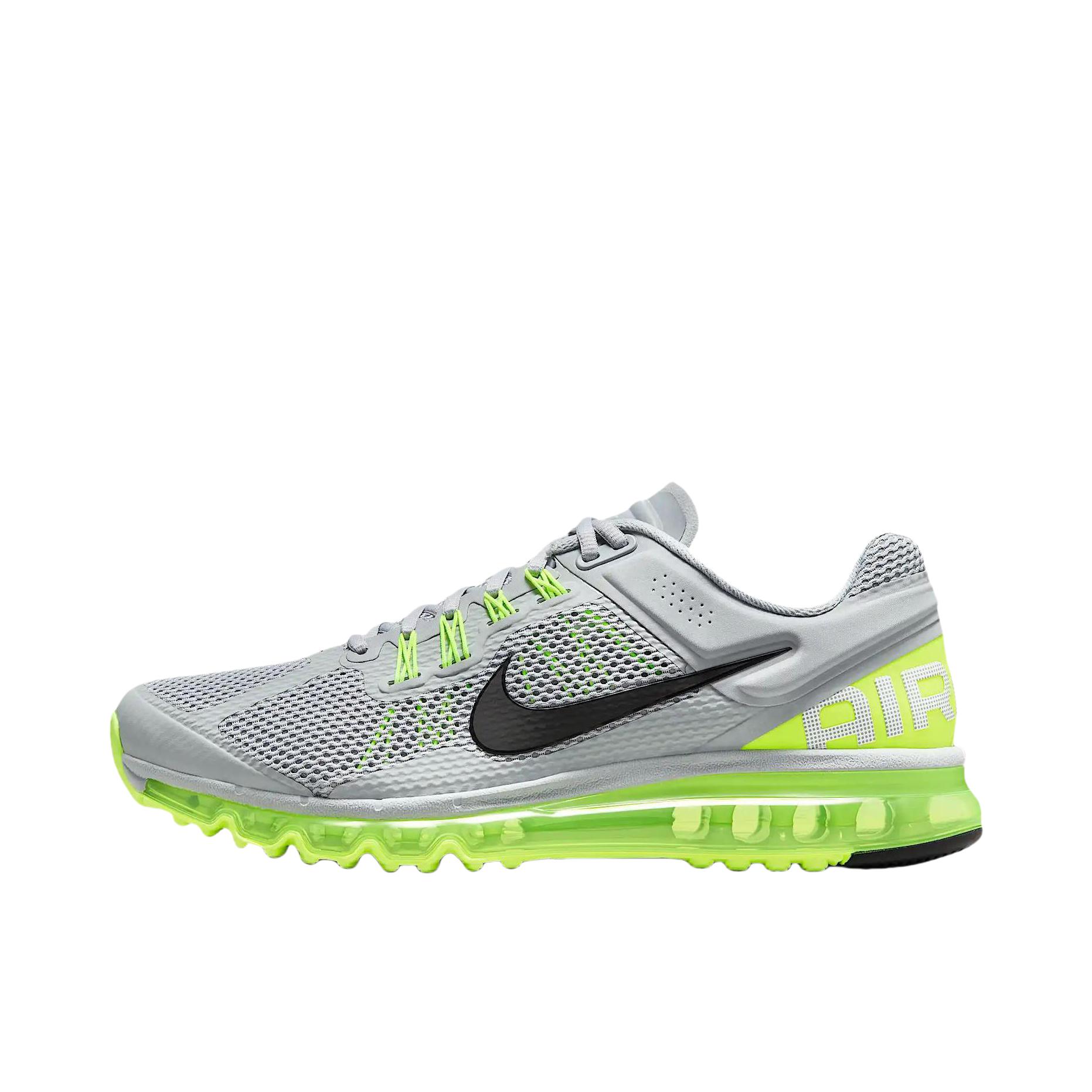 推荐商品：Nike Air Max 2013 跑鞋 气垫缓震舒适透气防滑耐磨复古百搭支撑运动 灰色/黄色