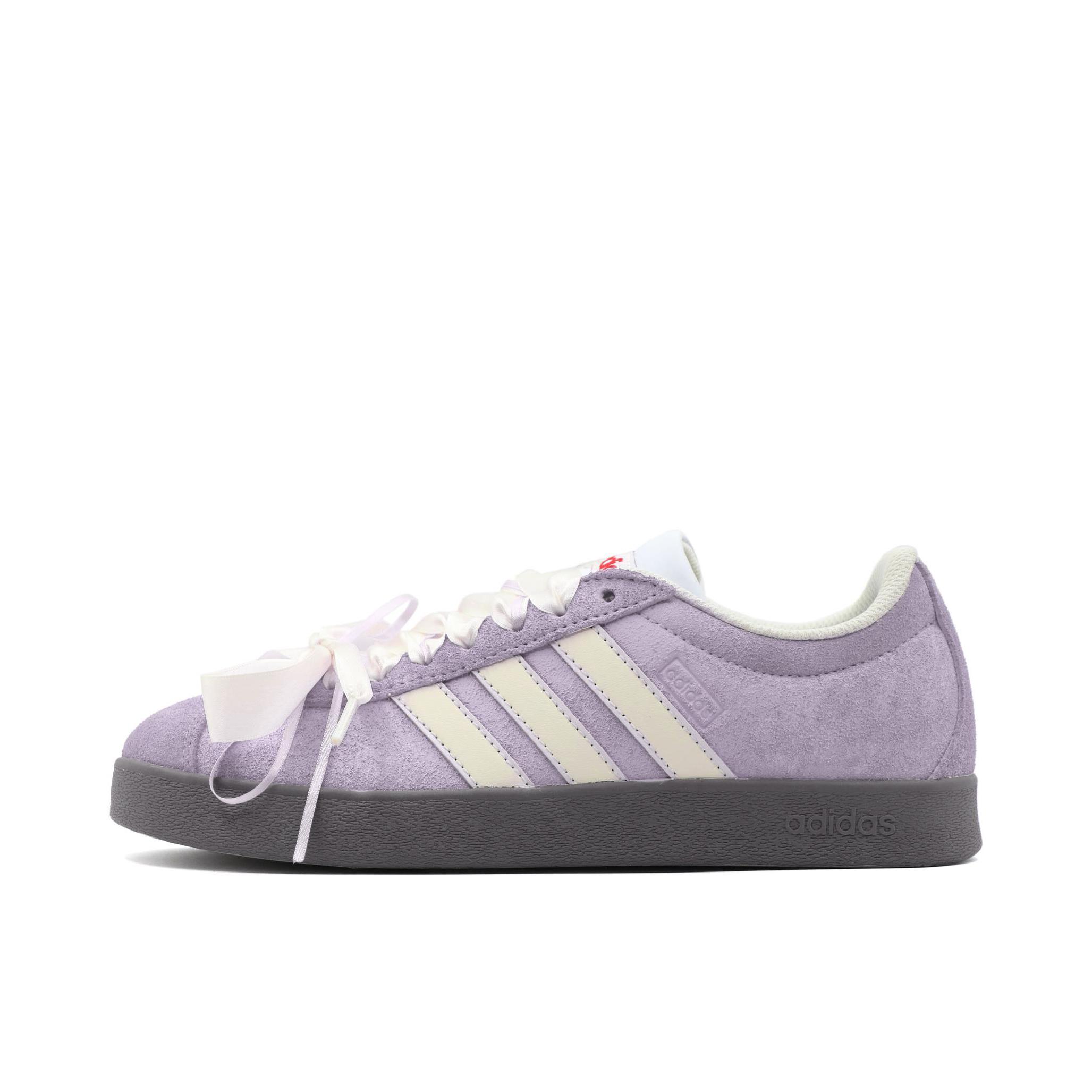 推荐商品：【定制球鞋】Adidas neo VL Court 2.0 德训鞋 板鞋 轻便耐磨芭蕾风甜美文艺抗冲击性防水 紫霞
