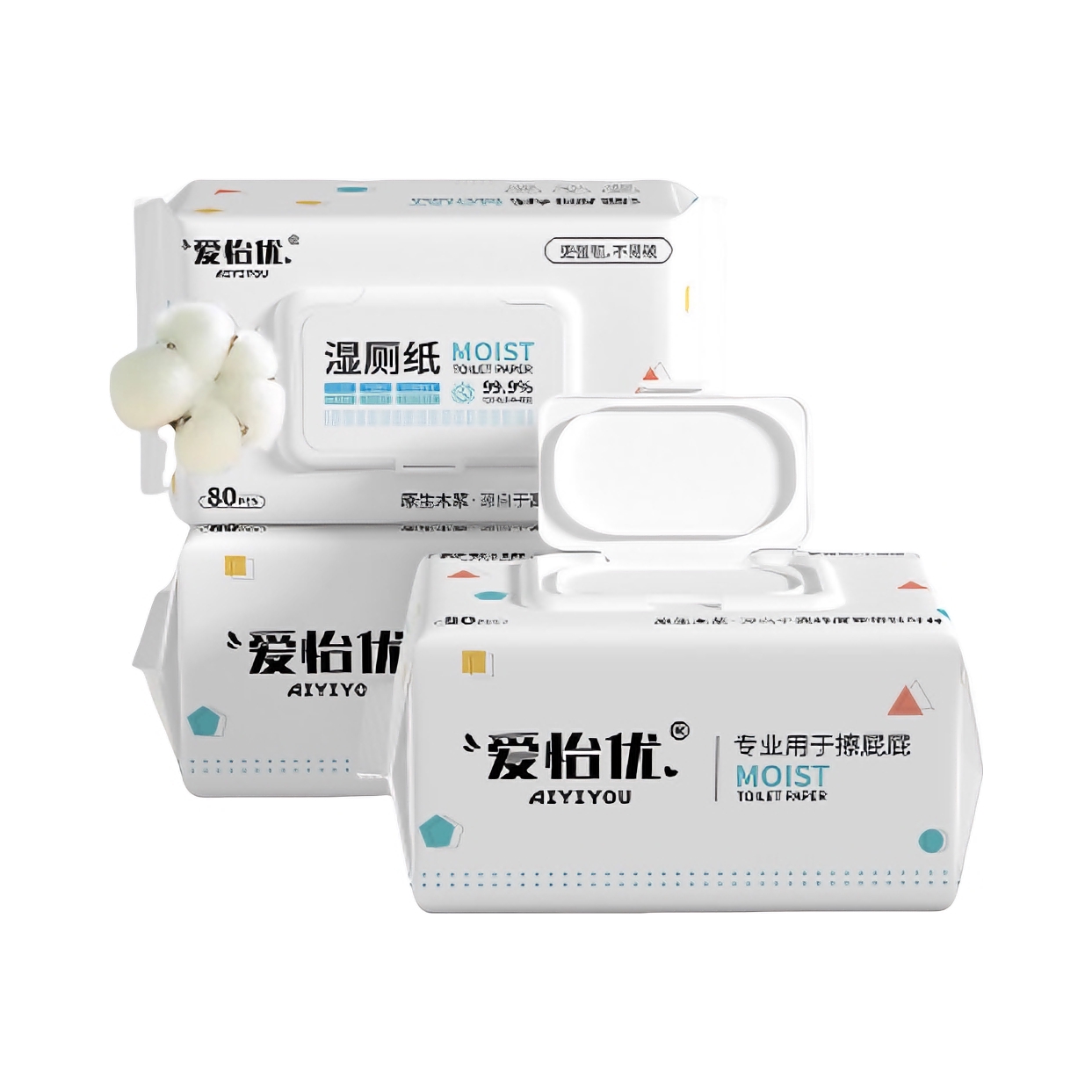 推荐商品：爱怡优 湿厕纸 可冲马桶独立大包卫生湿巾