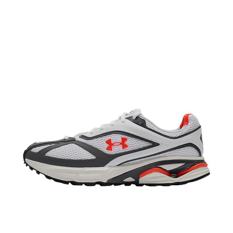推荐商品：Under Armour/安德玛 HOVR Apparition 运动休闲鞋 简约时尚轻质贴合支撑柔软舒适 白色/红色 