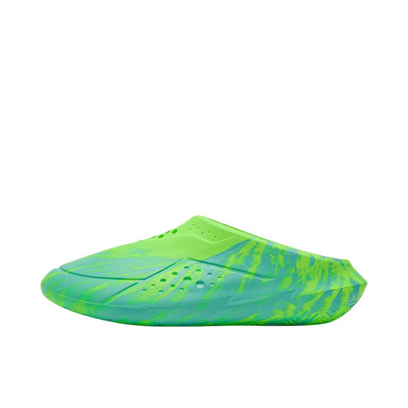 推荐商品：Under Armour/安德玛 Curry FoamTro 拖鞋 防滑包头厚底中跟 荧光绿