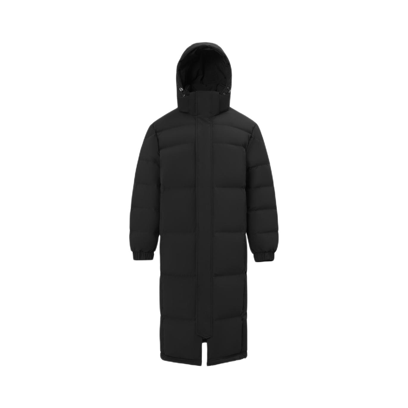 推荐商品：冰洁  纯色加厚长款羽绒服 男女同款 黑 