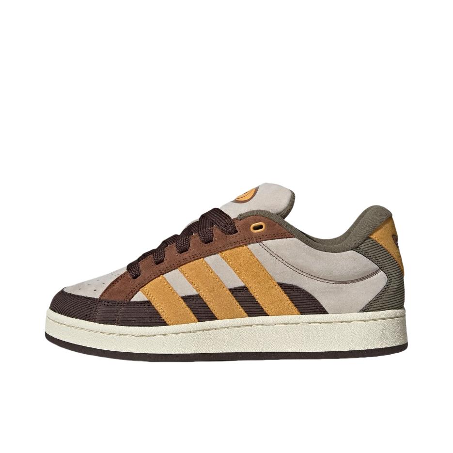 推荐商品：adidas Originals Campus 00s 板鞋 面包鞋 复古缓震透气轻便薄底贴合耐穿圆头包裹性平跟支撑 奇迹矾土棕/柔和黄/柔和棕