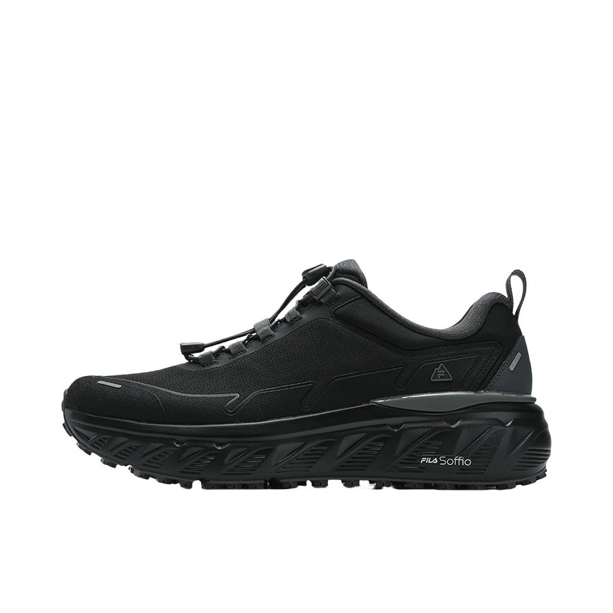 推荐商品：FILA/斐乐 EXPLORER 1+ 中帮 运动 休闲 户外鞋 徒步鞋 黑色/灰色