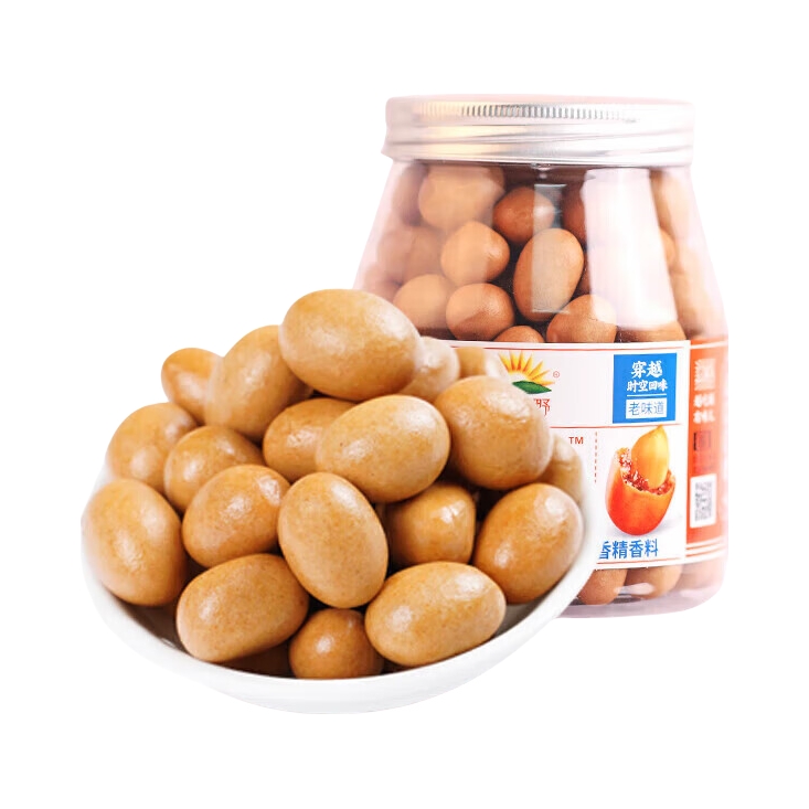 推荐商品：加州原野 鱼皮花生 罐装 238g