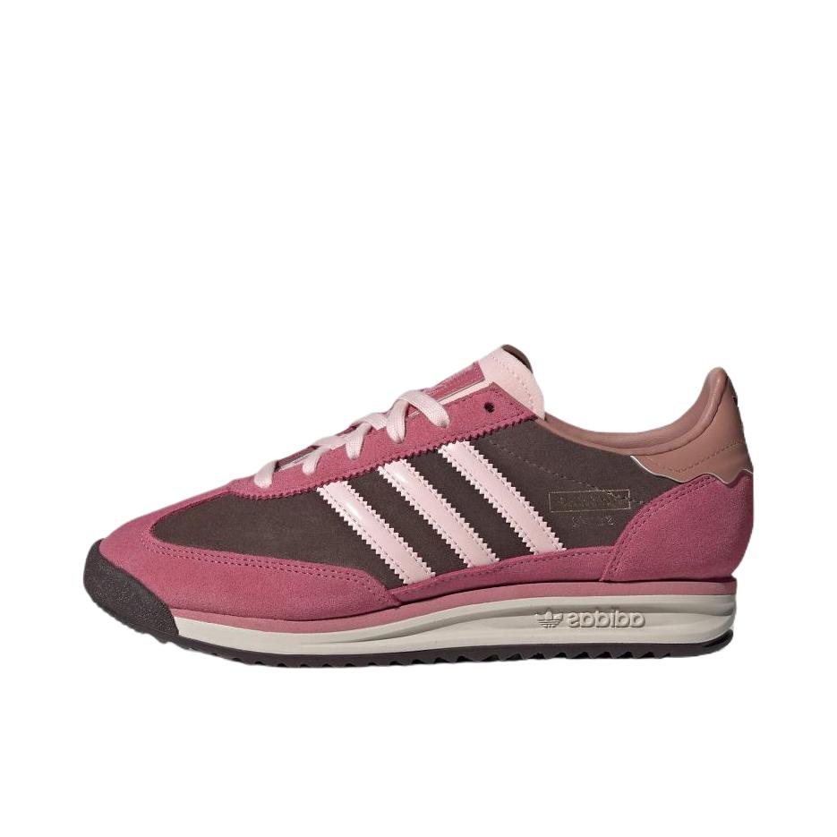 推荐商品：【马思纯同款】 adidas Originals SL 72 T头鞋 德训鞋 运动休闲鞋 轻便防滑耐磨透气舒适简约复古 粉色/清澈粉/清澈棕