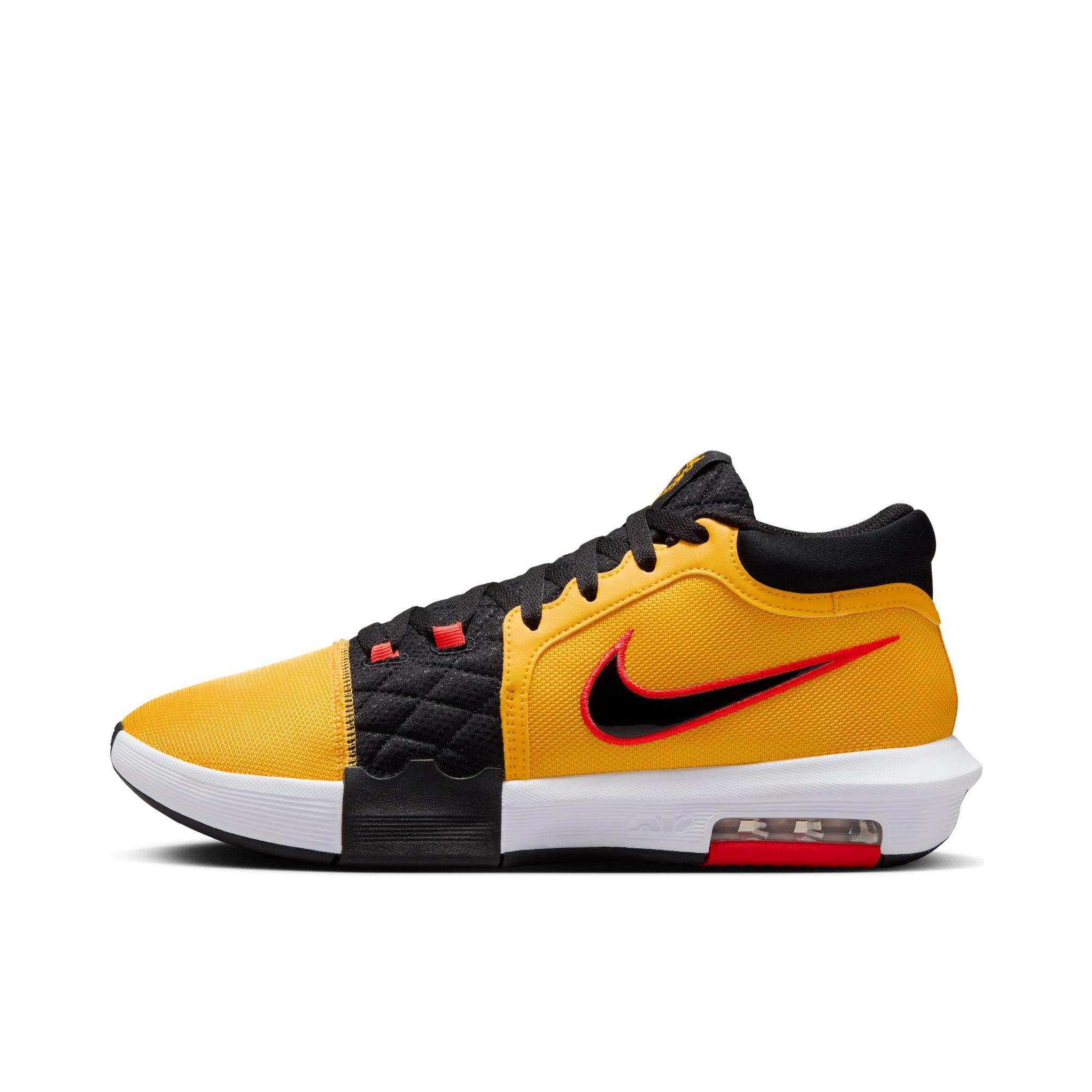 推荐商品：Nike LeBron Witness 8 詹姆斯 减震抗扭 轻便 篮球鞋 黄色/黑色