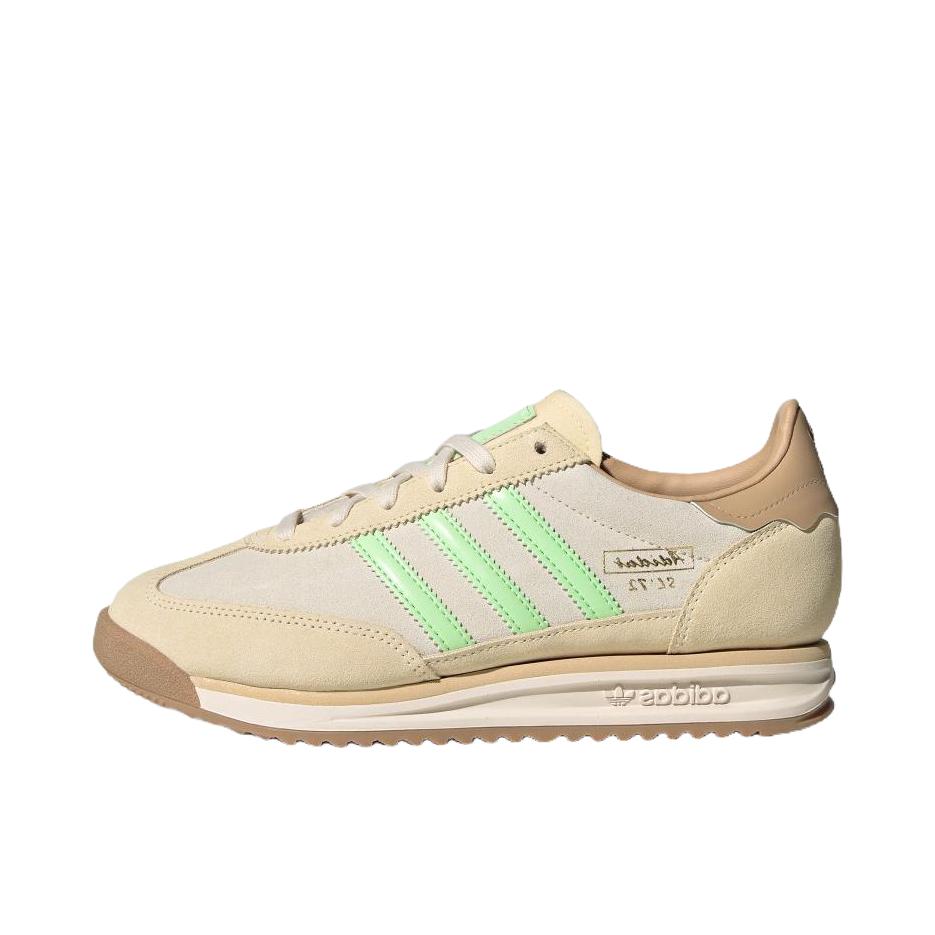 推荐商品：【马思纯同款】 adidas Originals SL 72 T头鞋 德训鞋 运动休闲鞋 轻便防滑耐磨透气舒适简约复古 奇妙白/浅荧光绿/柔和棕
