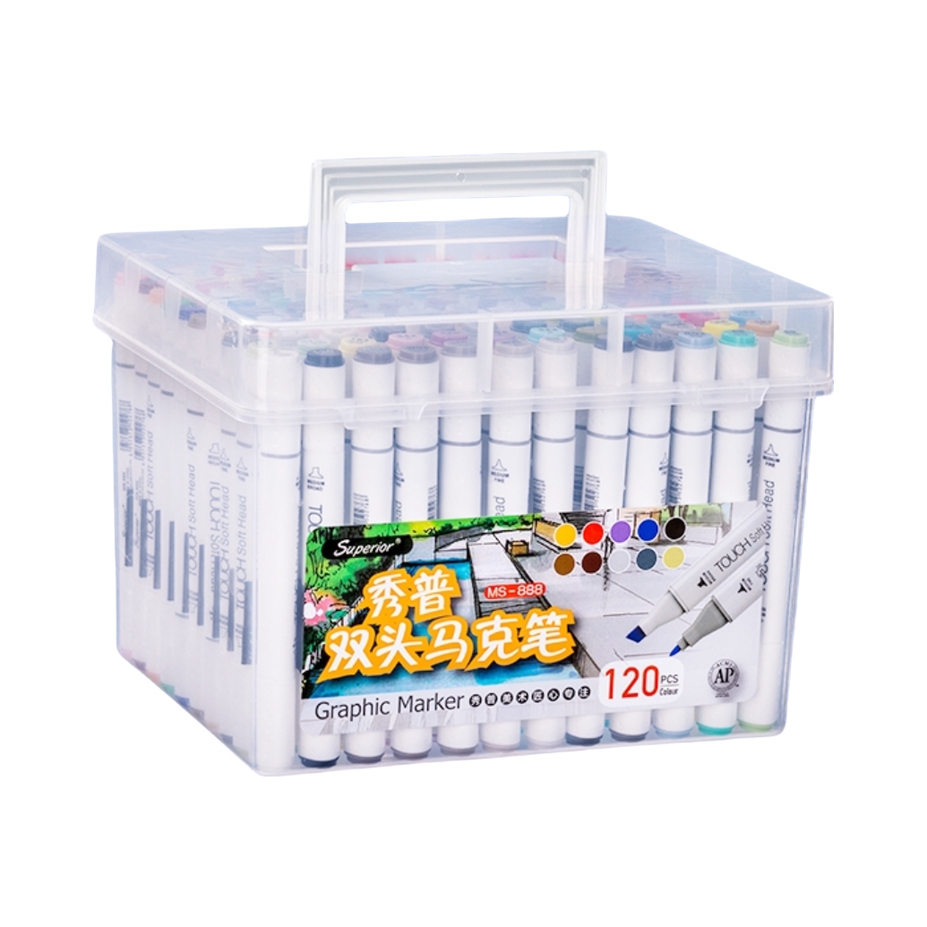 推荐商品：Superior/秀普 MS-888 标准色系 油性双头马克笔 盒装