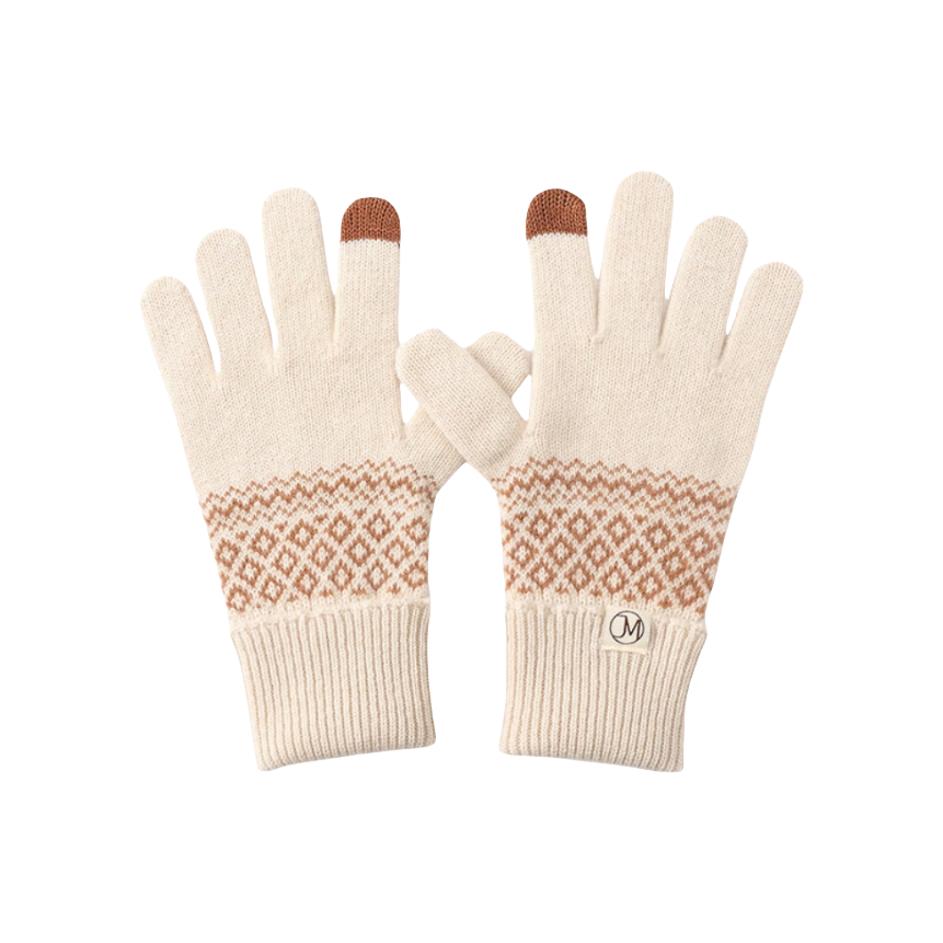 推荐商品：JIUMU/玖慕 保暖防寒纯羊毛毛线手套 ST009