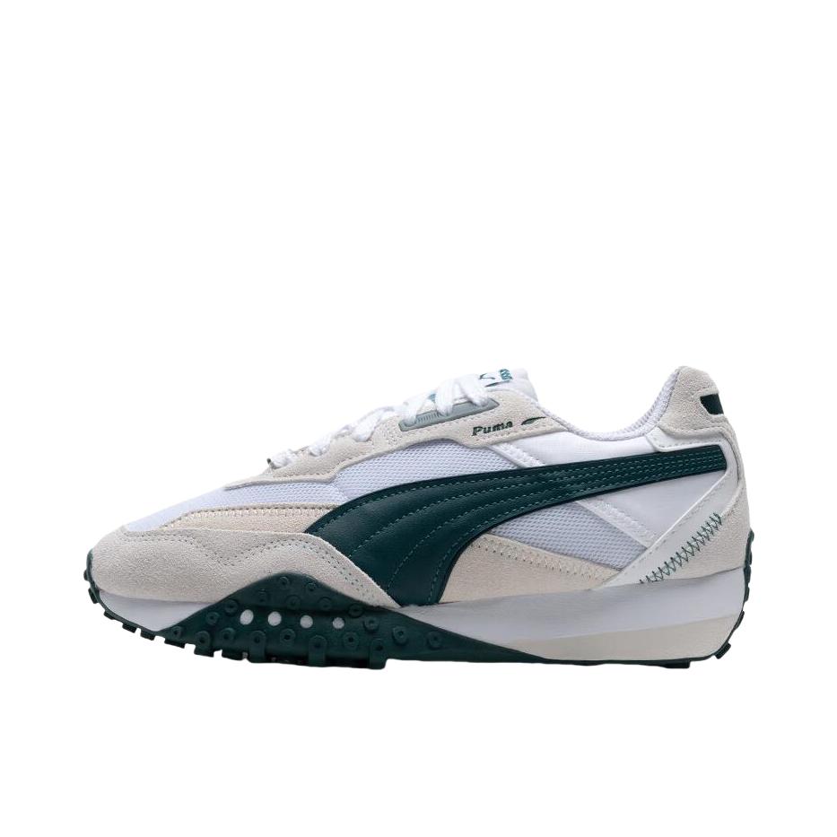 推荐商品：Puma/彪马 Blktop Rider 运动休闲鞋 防滑耐磨舒适百搭复古轻便透气 米色/绿色
