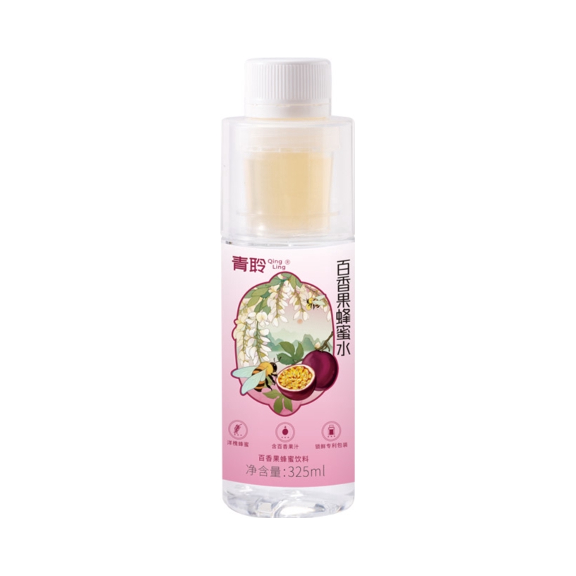 推荐商品：青聆 蜂蜜水 325ml 瓶装 百香果味