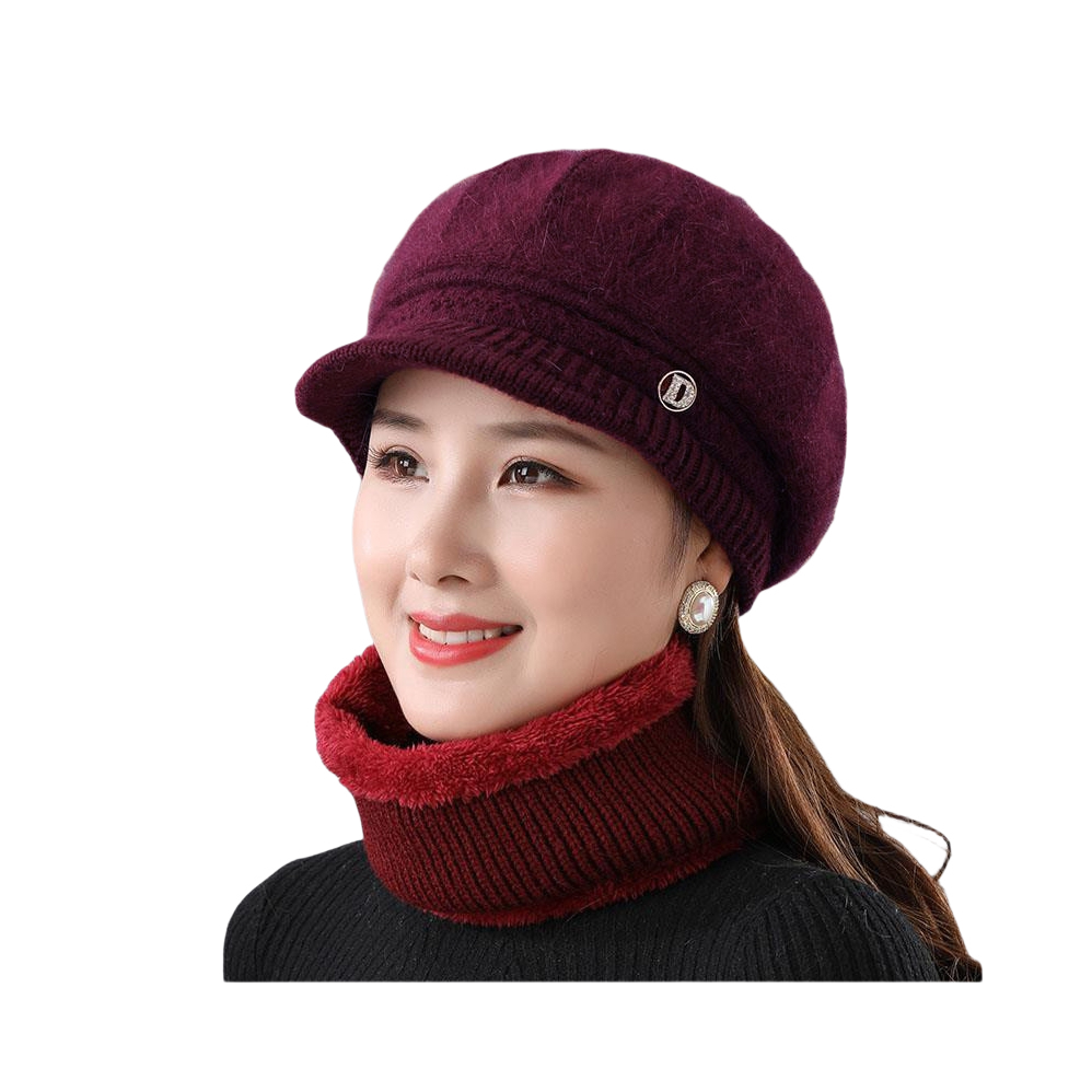 推荐商品：顶瓜瓜 休闲舒适防寒保暖加绒护耳针织帽 D-KQ004XY