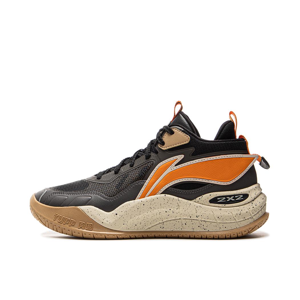 推荐商品：李宁 疆域V2 儿童篮球鞋 耐磨防滑回弹圆头增高轻质缓震稳定支撑抗冲击 大童/马路灰/黑色