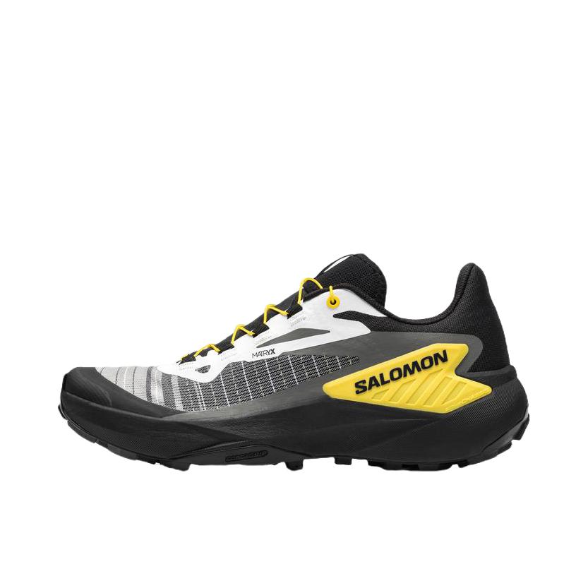 推荐商品：Salomon/萨洛蒙 Genesis 户外鞋 越野跑鞋 防水耐磨稳定支撑抓地敏捷长距离轻量包裹织物 黑色 /黄色