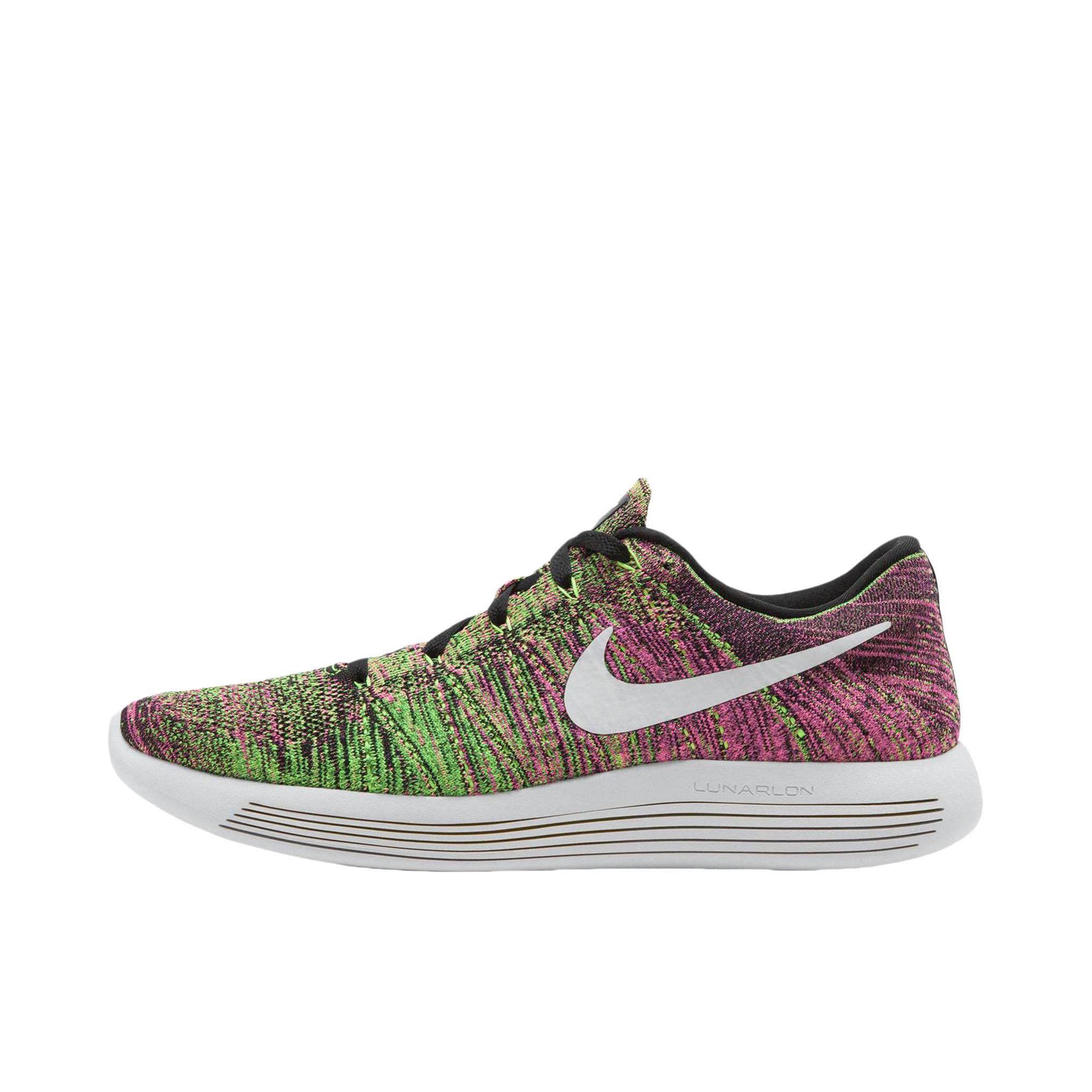推荐商品：Nike LunarEpic Low Flyknit 跑鞋 减震轻便防滑耐磨舒适透气百搭休闲运动织物 Low Multi-Color Unlimited 粉绿白