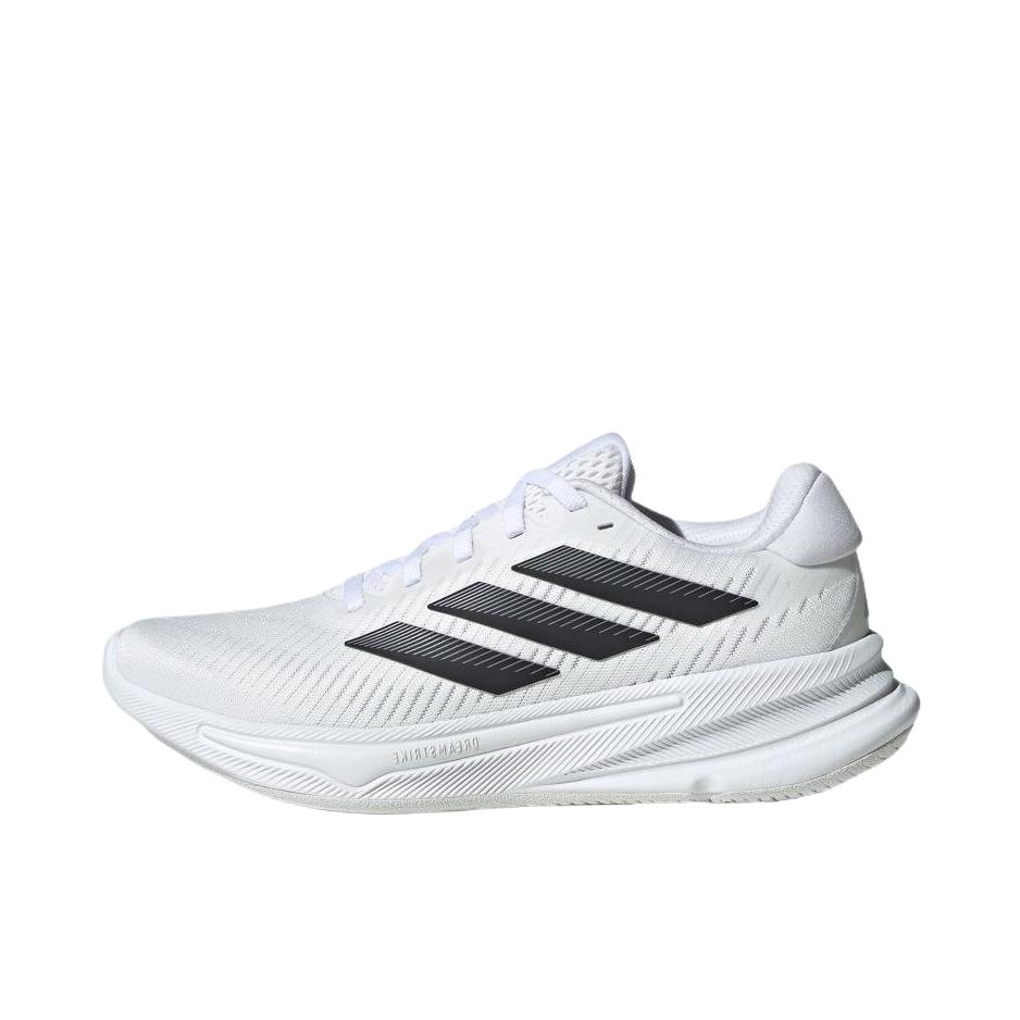 推荐商品：adidas Supernova Ease 跑鞋 缓震回弹防滑耐磨轻便透气时尚百搭慢跑支撑随心畅跑 白色/符点灰/金属银