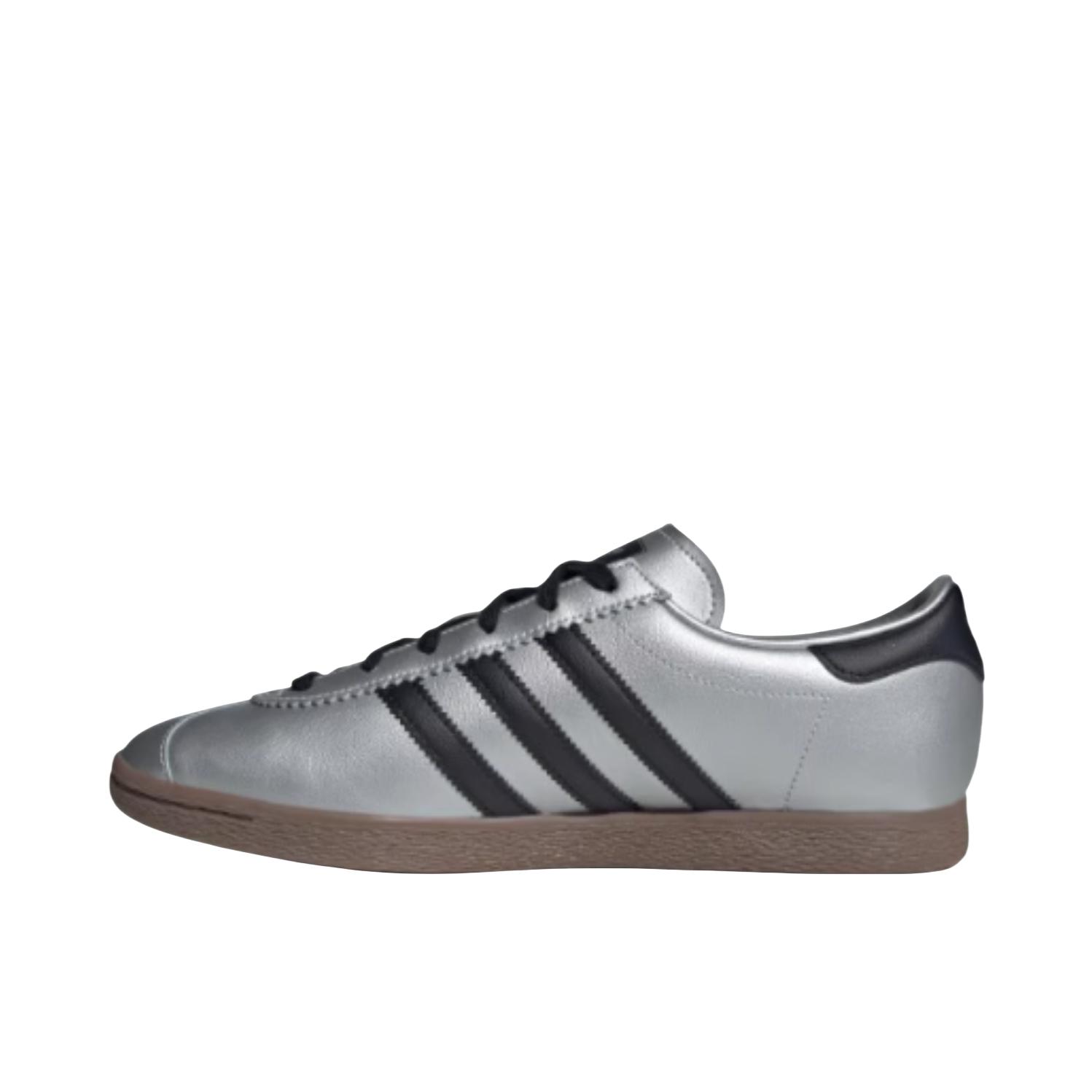 推荐商品：adidas Originals Stadt T头鞋 德训鞋 运动休闲鞋 防滑耐磨舒适透气百搭潮流复古时尚薄底贴合 金属银色/黑色/树脂黄色