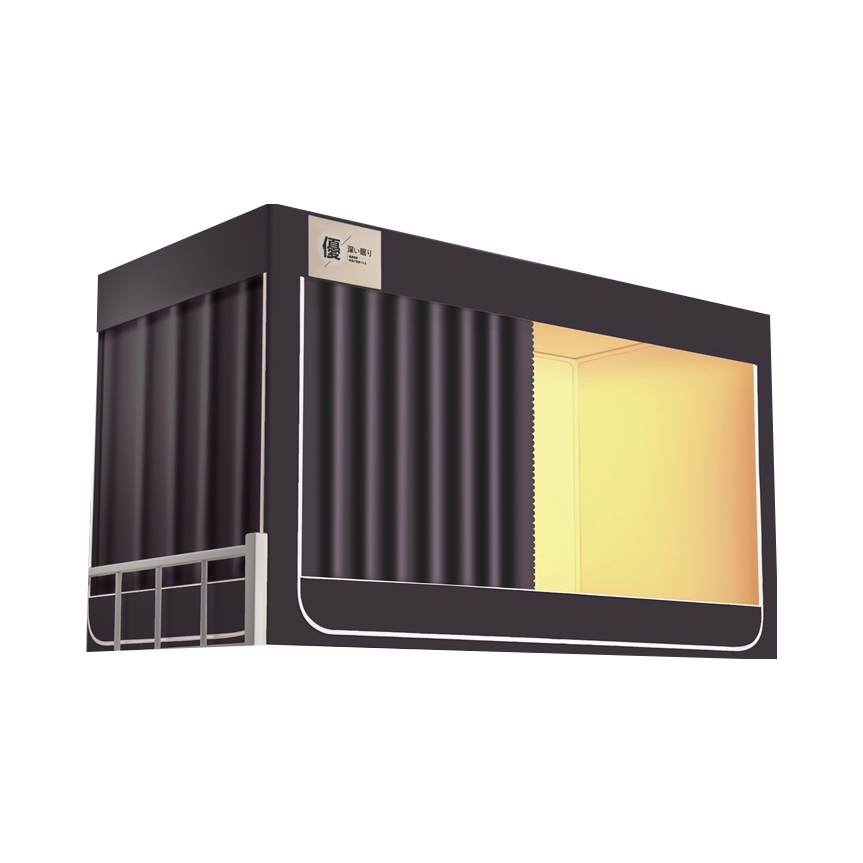 推荐商品：六阁 三片式 床帘一体蚊帐