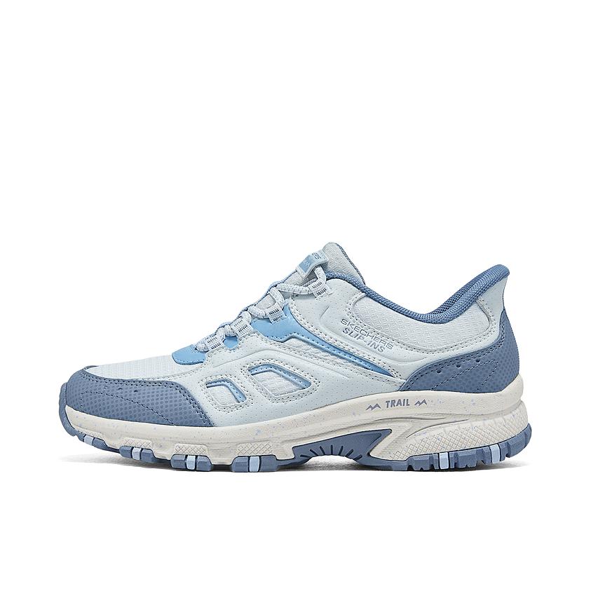 推荐商品：Skechers/斯凯奇 吸震 软底 增高 耐磨 防滑 跑鞋 180025 女款/浅蓝色/浅灰色