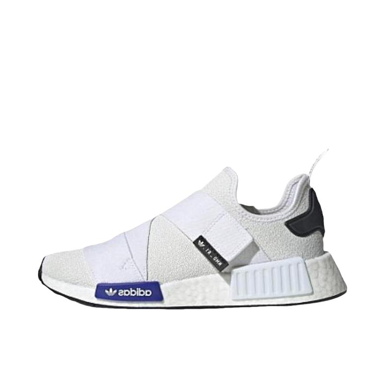 推荐商品：adidas Originals NMD R1 BOOST 织物 轻便透气 缓震 低帮 运动休闲鞋   白色