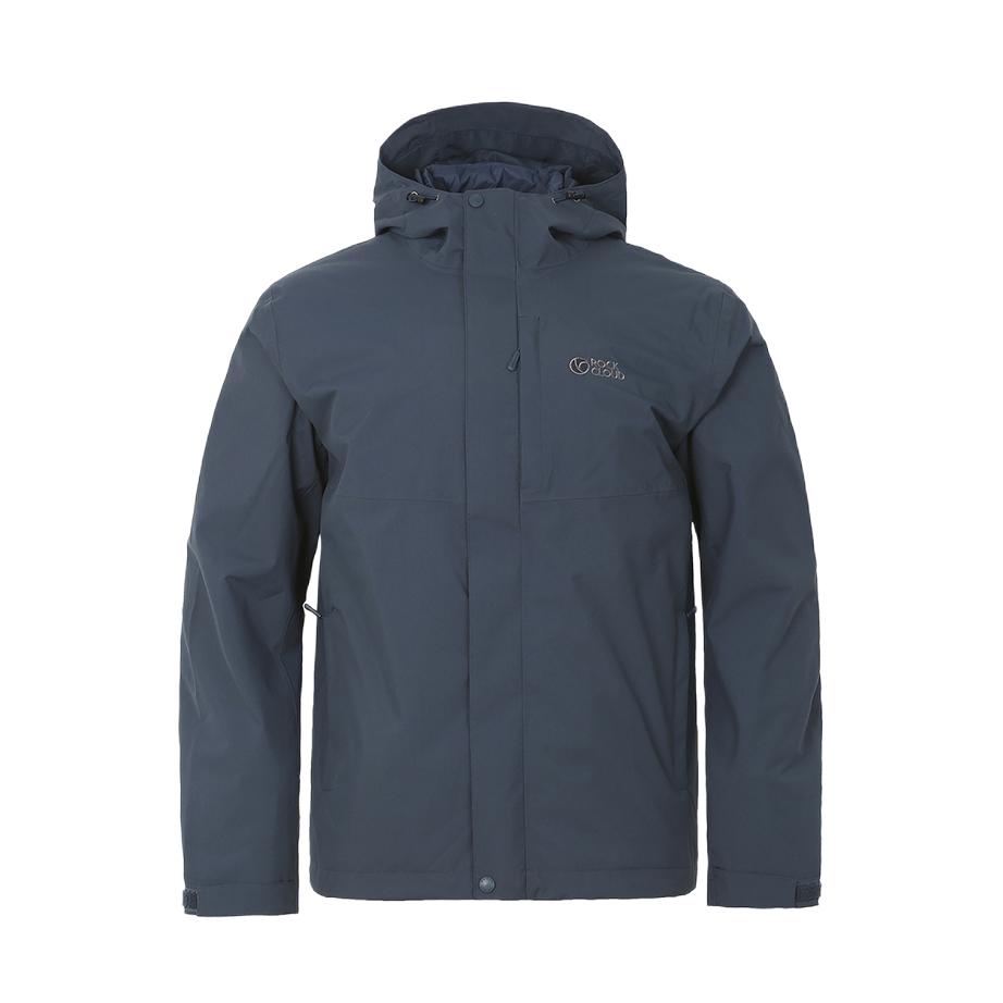 推荐商品：ROCKCLOUD 透气羽绒内胆鸭绒连帽冲锋衣 男女同款 YS430130 暮光蓝