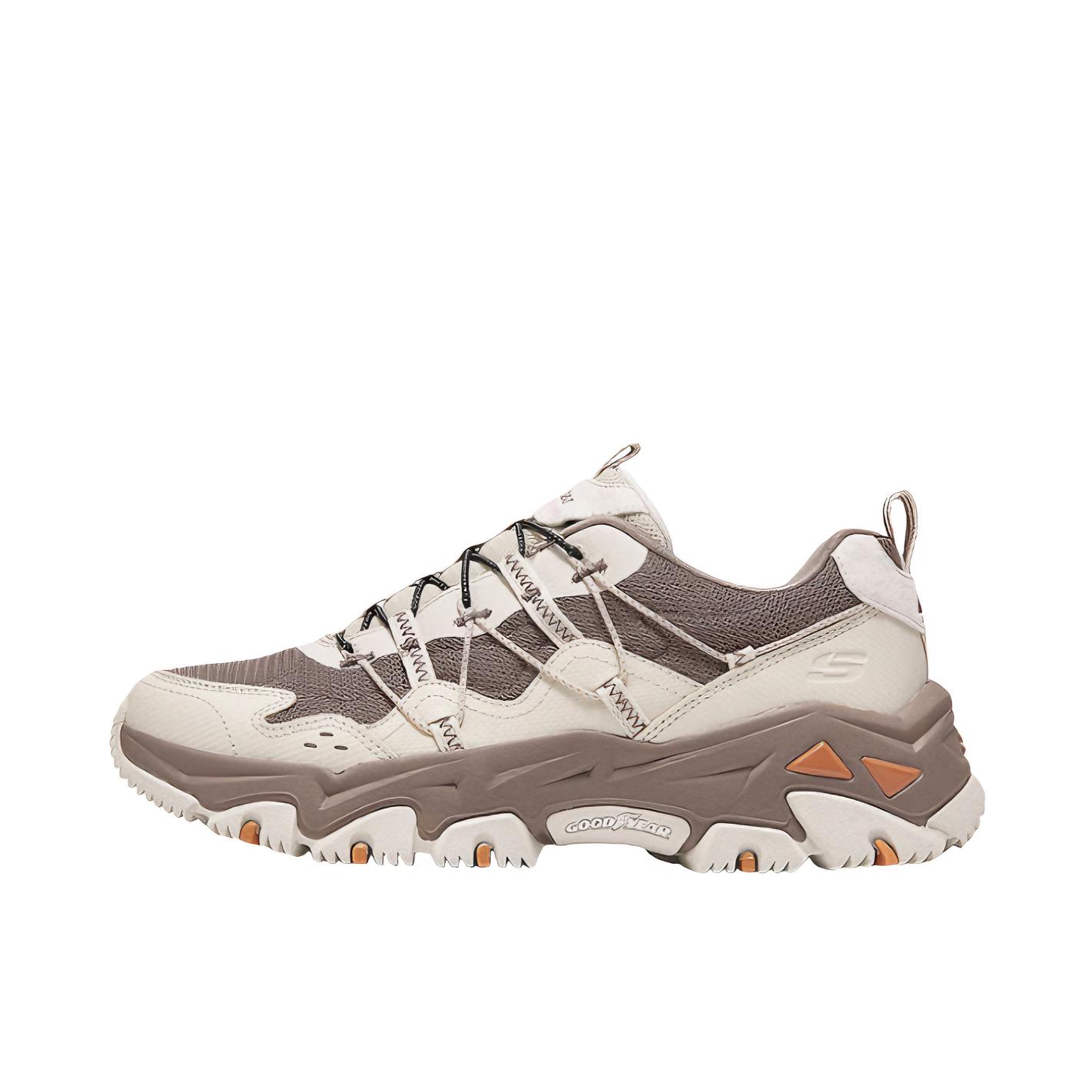 推荐商品：Skechers/斯凯奇  云屿  舒适减震 防滑耐磨 百搭复古  厚底鞋 徒步鞋 户外鞋 女款/巧克力色/棕褐色