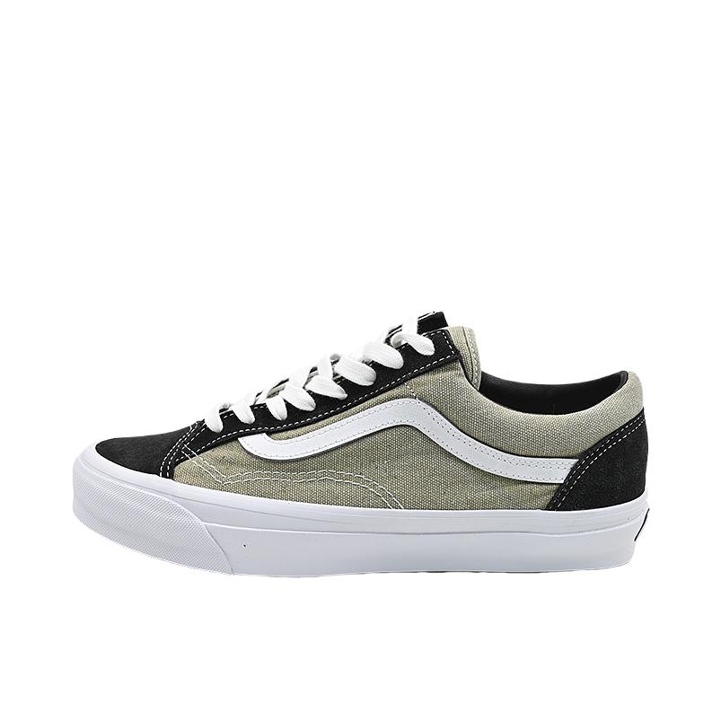 推荐商品：Vans/范斯 Old Skool 36 板鞋 简约复古时尚百搭防滑耐磨舒适减震轻便透气拼接贴合支撑 绿色/黑色