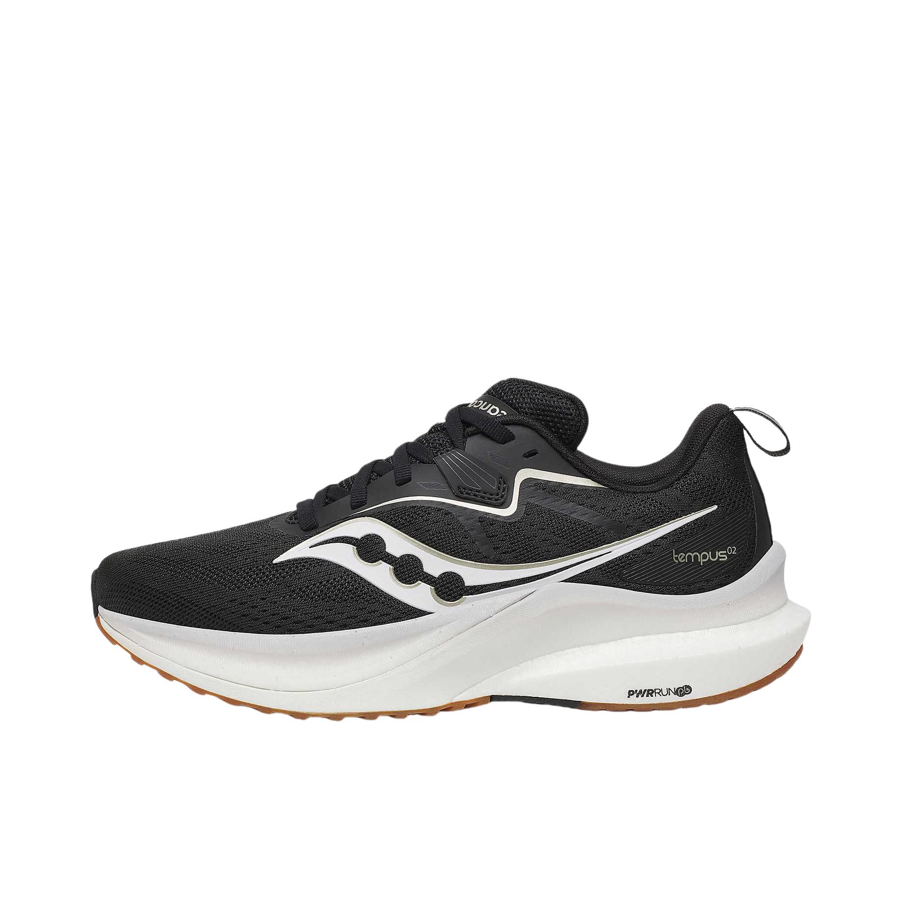 推荐商品：Saucony/索康尼  Tempus 坦途 2  稳定支撑 缓震透气 舒适轻便 防滑耐磨 百搭 慢跑  跑鞋 女款/黑色/白色