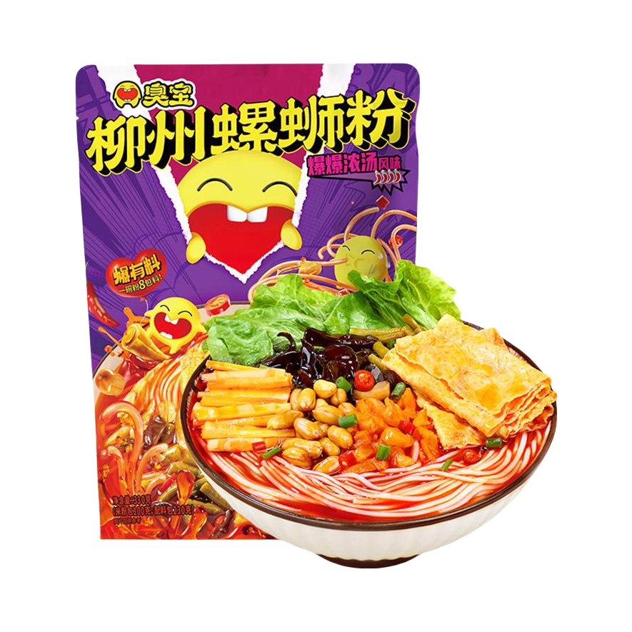 推荐商品：臭宝 爆爆浓汤风味 柳州螺蛳粉 袋装