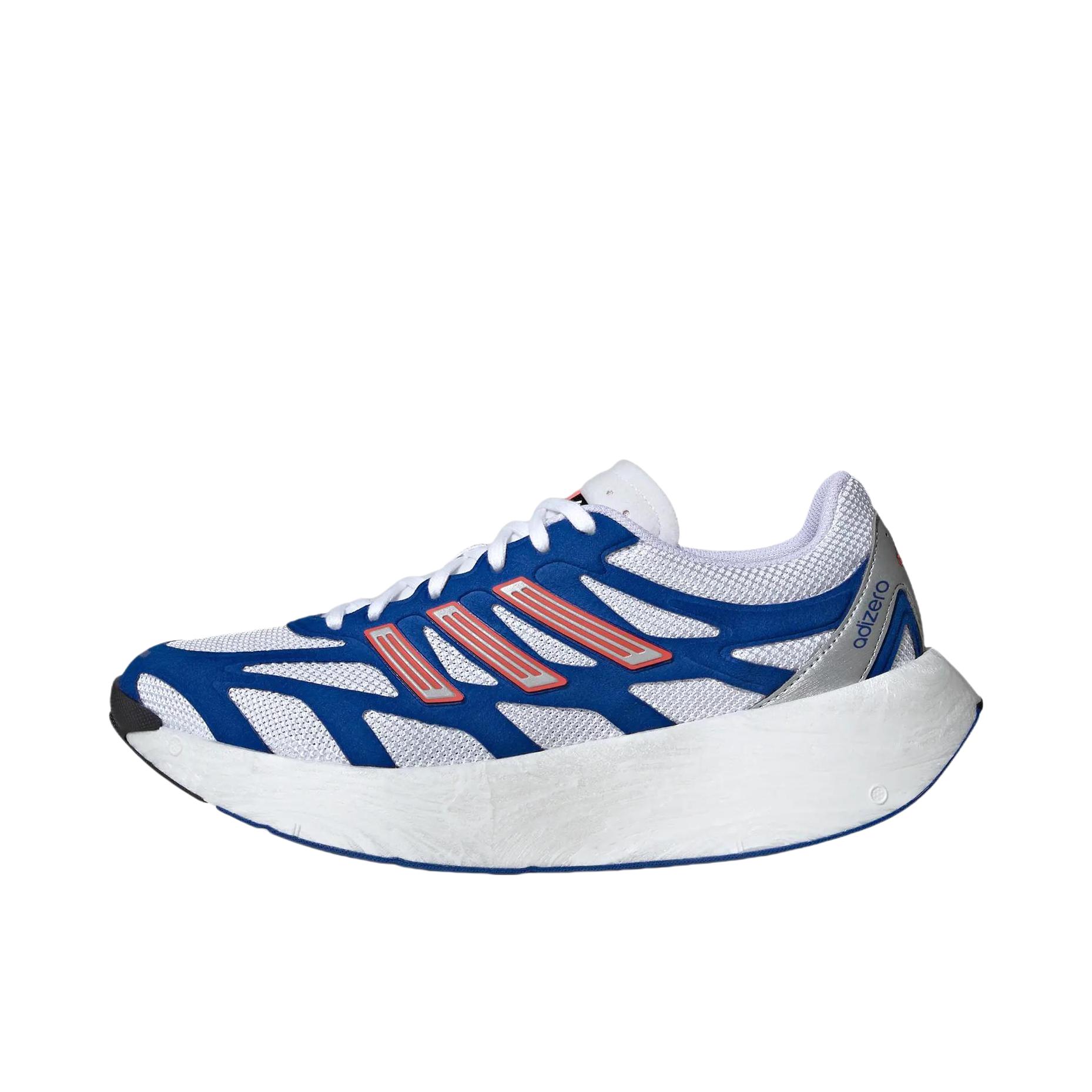推荐商品：adidas Adizero Aruku 跑鞋 复古防滑耐磨贴合支撑 白色/蓝色