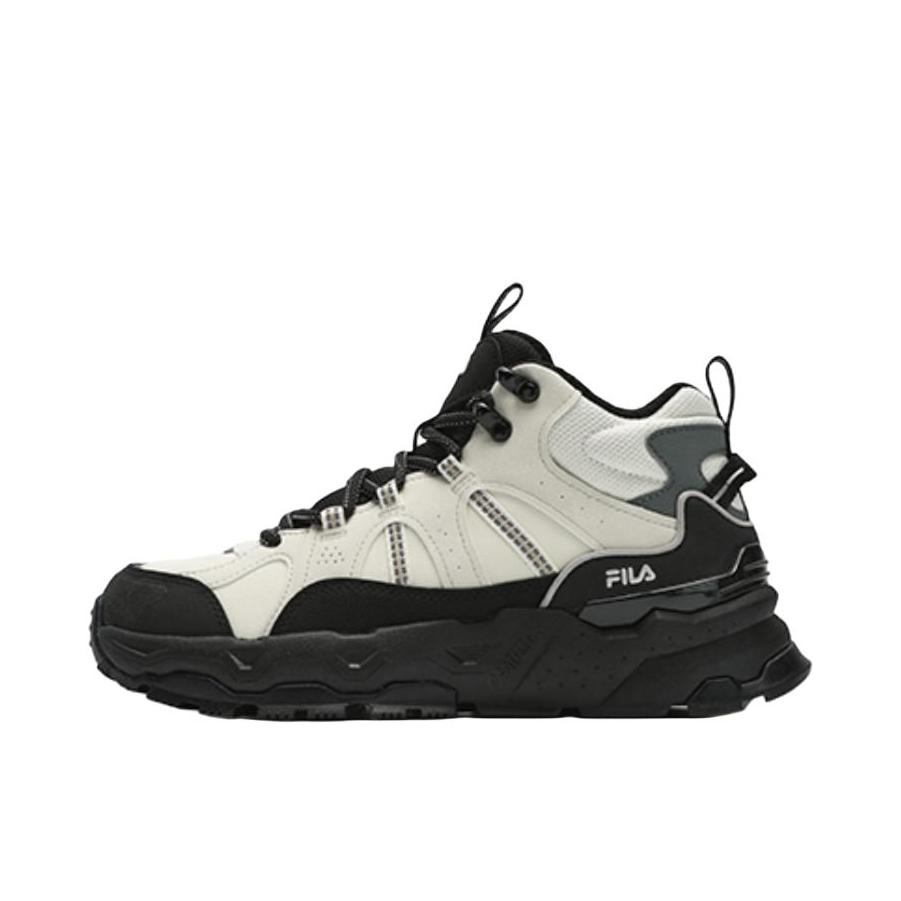 推荐商品：FILA/斐乐  Trek 1S  防滑耐磨 舒适减震 网布 运动休闲 织物 合成革 复古  老爹鞋 加绒/女款/米色