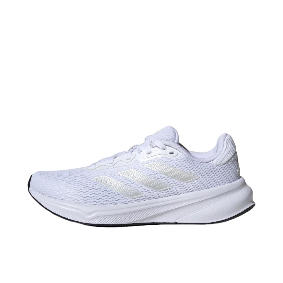 推荐商品：adidas Response 跑鞋 随心畅跑透气防滑耐磨减震轻便 女款/白色/白金属/符点灰