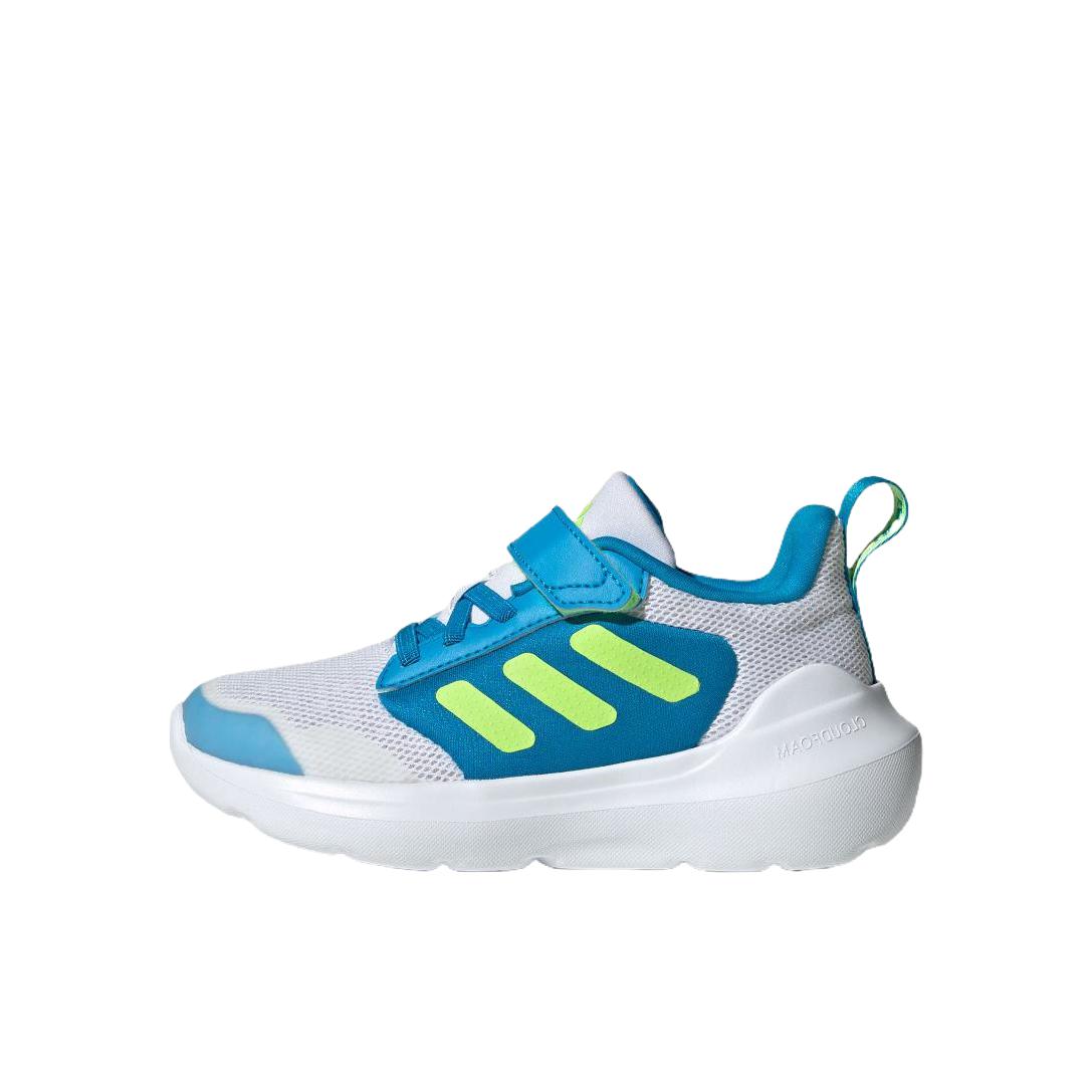 推荐商品：adidas  Tensaur Run 3.0 EL  舒适百搭 时尚 网面透气 防滑耐磨 魔术贴 运动鞋儿童 小童/符点灰/亮柠檬黄/蓝色