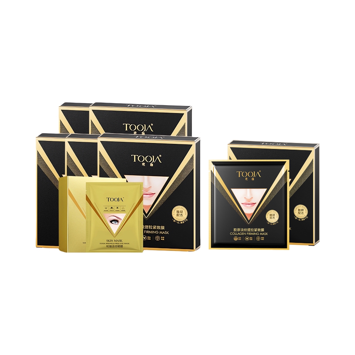 推荐商品：TOOJA/玳珈 胶原淡纹紧致膜护肤套装 补水保湿