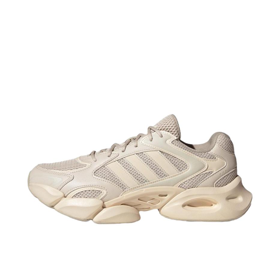 推荐商品：adidas Megastride 跑鞋 缓震透气防滑耐磨轻便回弹舒适百搭轻运动 矾土棕/奇妙白/淡灰