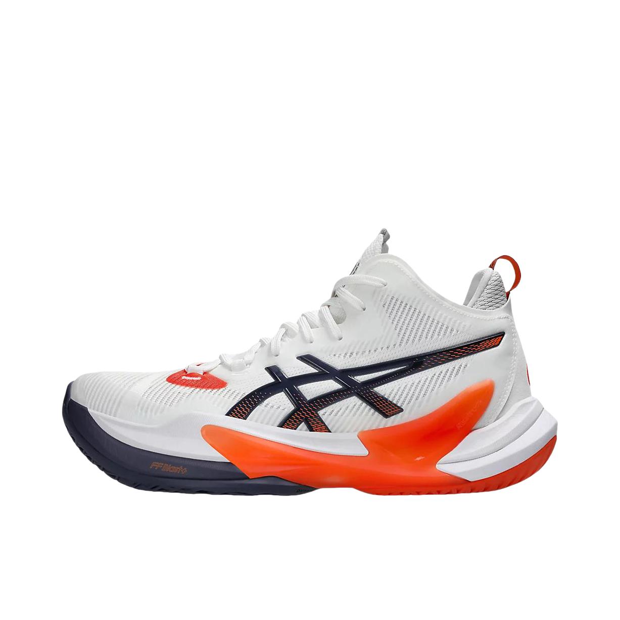推荐商品：Asics Metarise 2 防滑 系带 圆头 排球鞋 白色/靛蓝色雾