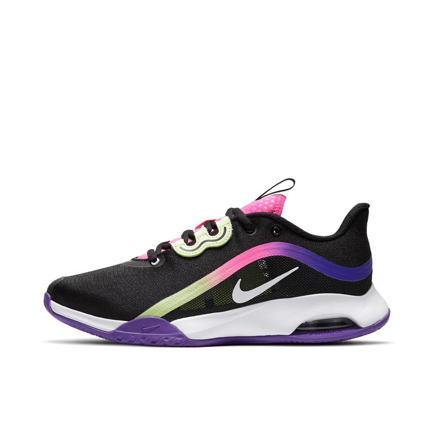 推荐商品：Nike Air Max Volley 耐磨 防滑 轻便 透气 织物 网球鞋 女款/黑色/粉色/紫色