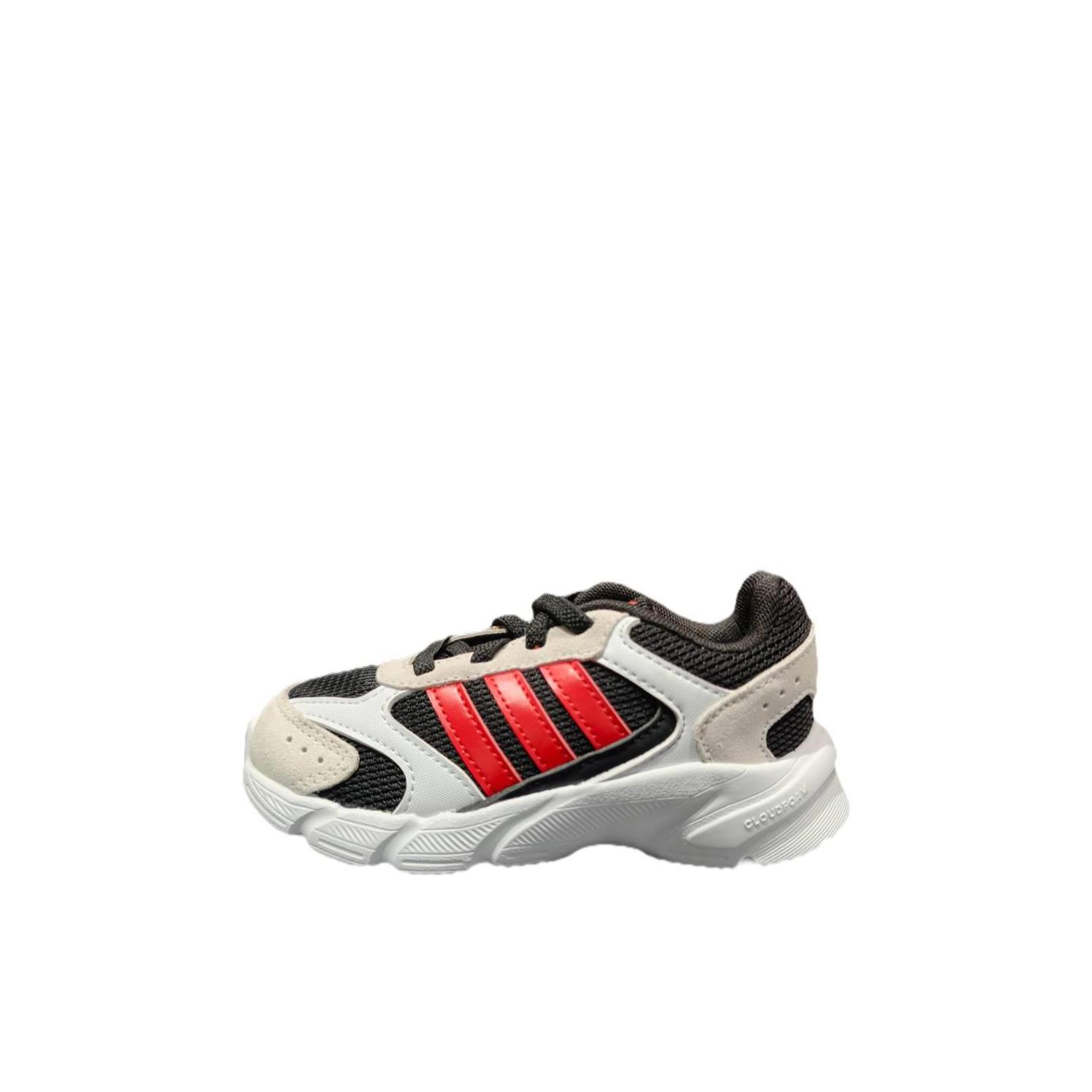 推荐商品：adidas CRAZYCHAOS 2000 AC 制噪者 复古 耐磨 低帮 老爹鞋 运动鞋儿童 婴童/红色 
