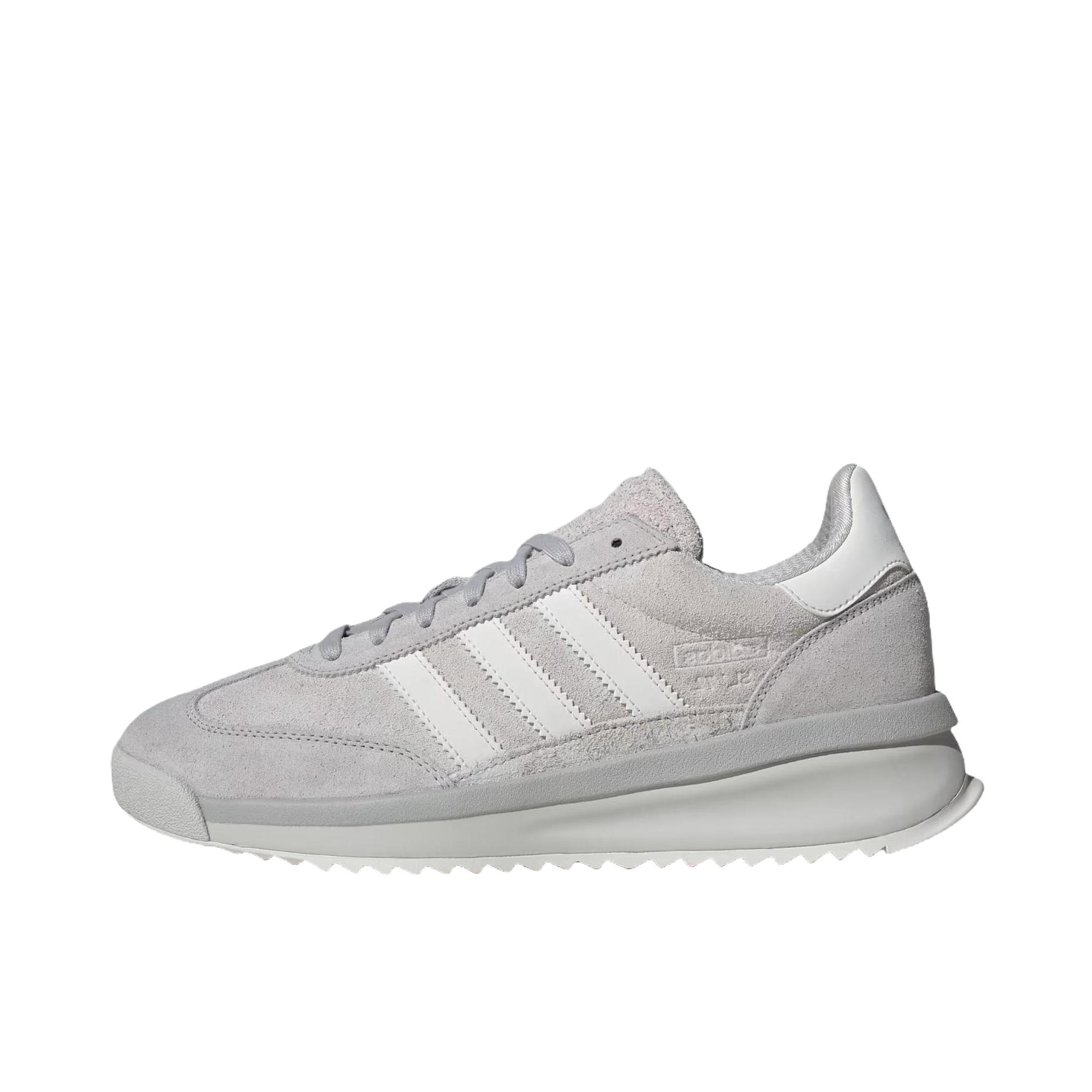 推荐商品：【王安宇同款】adidas Originals SL72 RTN 复古 防滑耐磨 系带 低帮 运动休闲鞋 女款/灰色